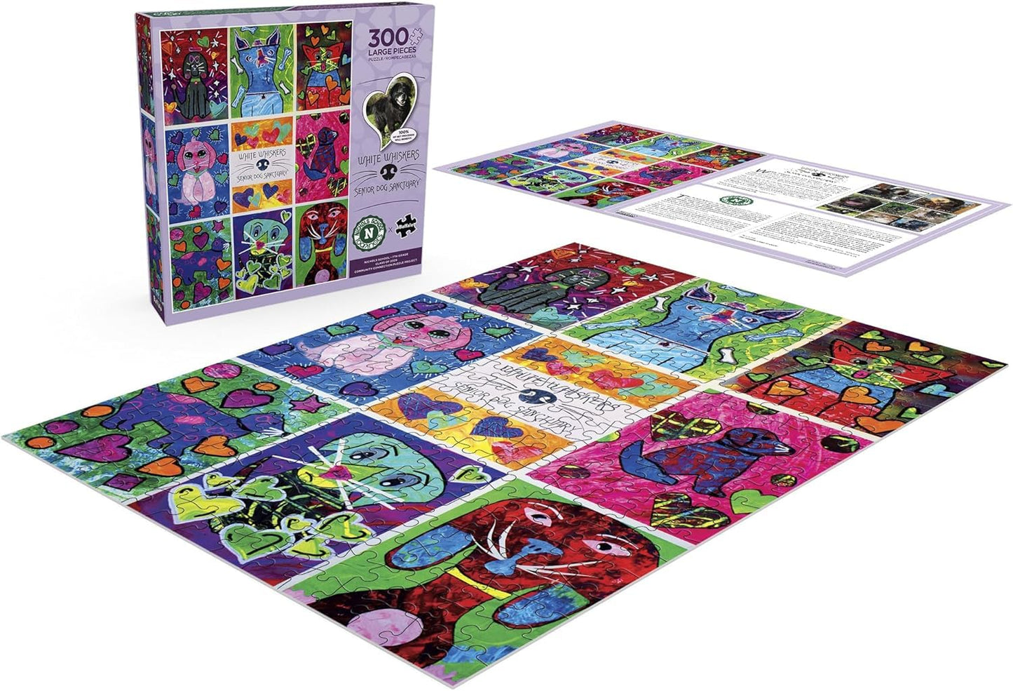 Buffalo Games Nichols School x White Whiskers - Class of 2029 Community Connections 300 Piece Jigsaw Puzzle