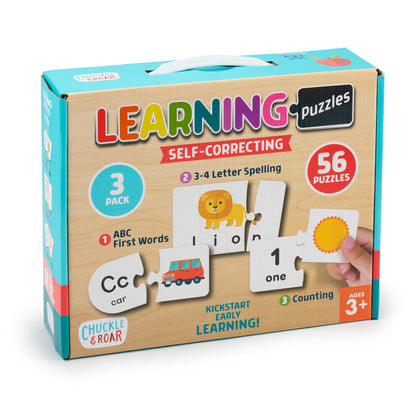 Chuckle & Roar - ABC & Counting - 56 Pack Learning Puzzles for Kids Ages 3+