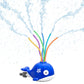 HeySplash Kids Whale Sprinkler Toy, 6 Wiggle Tubes for Garden Hose Over 3Y