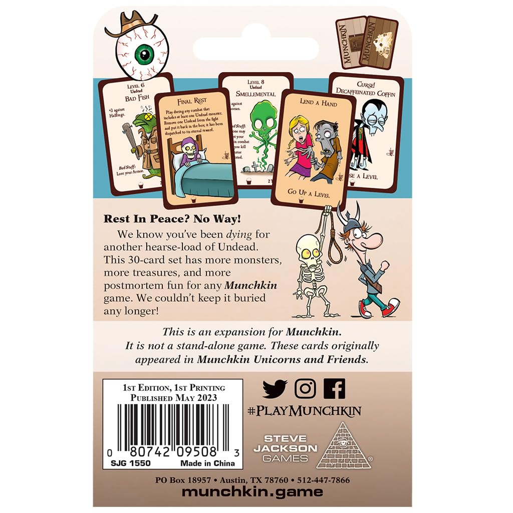 Munchkin Deathly Pail by Steve Jackson Games, Strategy Board Game, Black