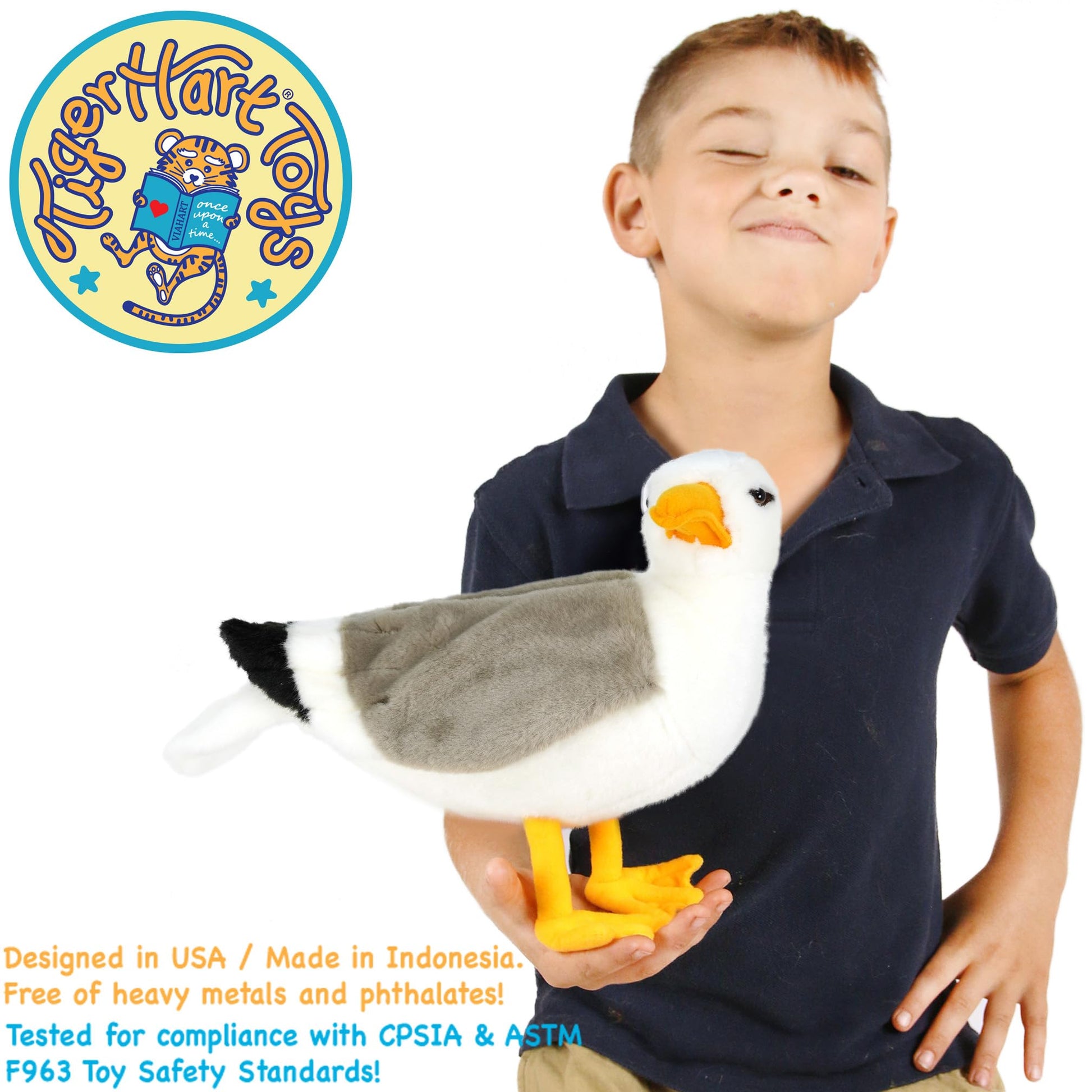 TigerHart Seamus The Seagull - 12 Inch Stuffed Animal Plush