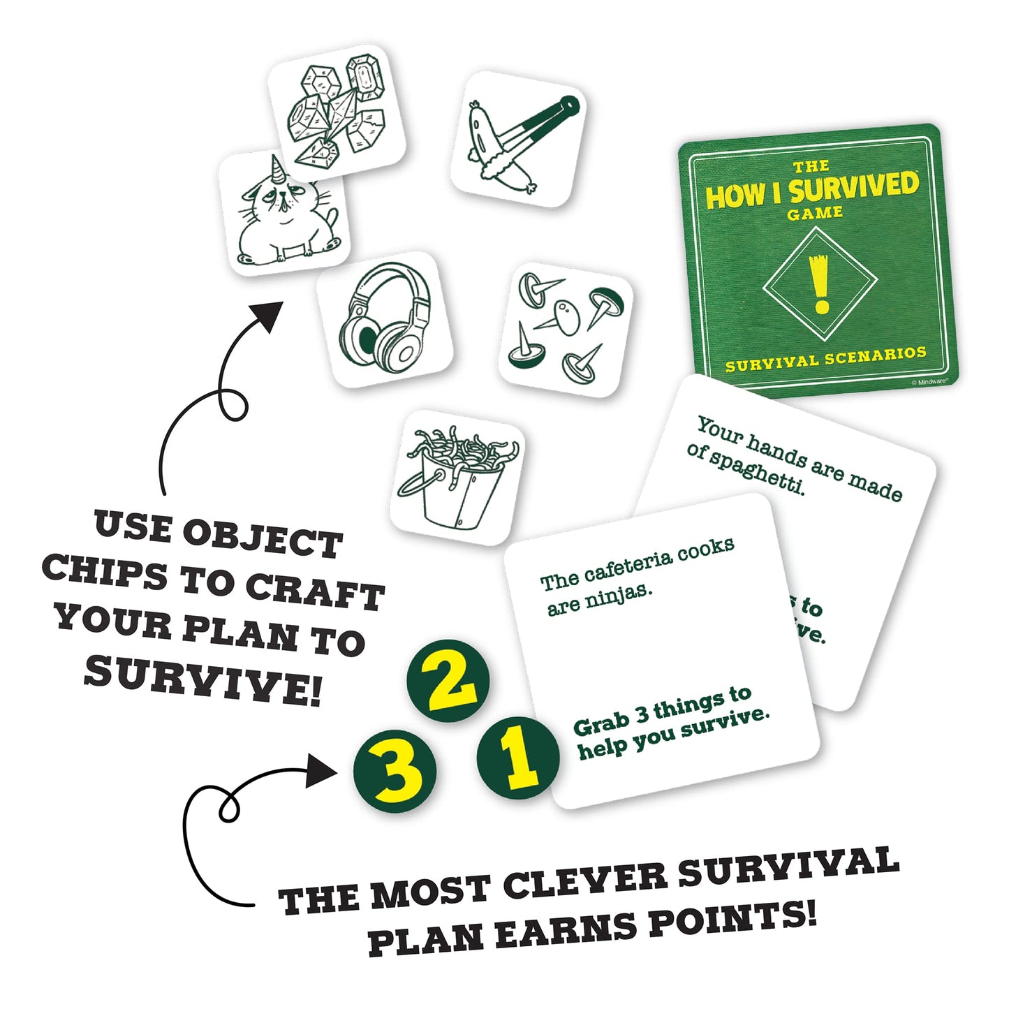 MindWare The How I Survived Card Game Hilarious for Kids & Adults Laugh til You Cry, Super Funny Kid-Humor Gift for Boys & Girls Ages 8+