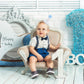 Kaniwati Boy 1/2 Birthday Party Crown, Blue half Hat,1/2 Birthday Embroidered Party Hat, Blue baby Decoration (BLUE-1/2-CXMZ)