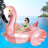 Giant Inflatable Flamingo Ride On Pool Float, Blow Up Pool Floatie with Fast Valves Swimming Floating Raft, Lounge, Summer Party Decorations Toys