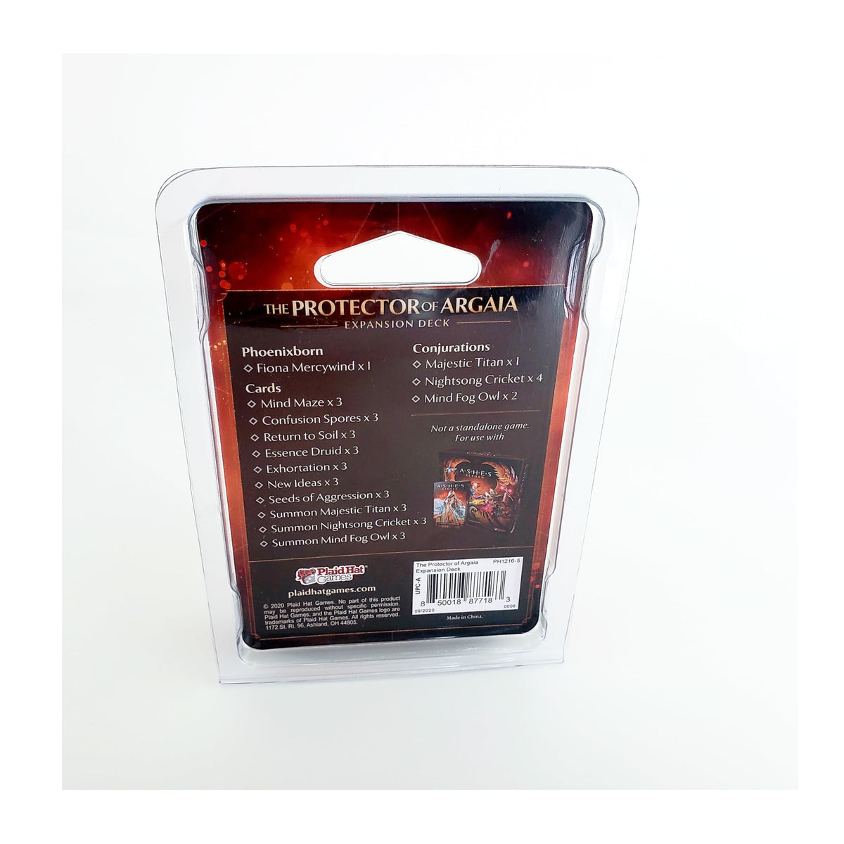 Plaid Hat Games Ashes Reborn The Protector of Argaia Expansion Deck, Strategy Card Game, for 1 to 2 Players and Ages 14+