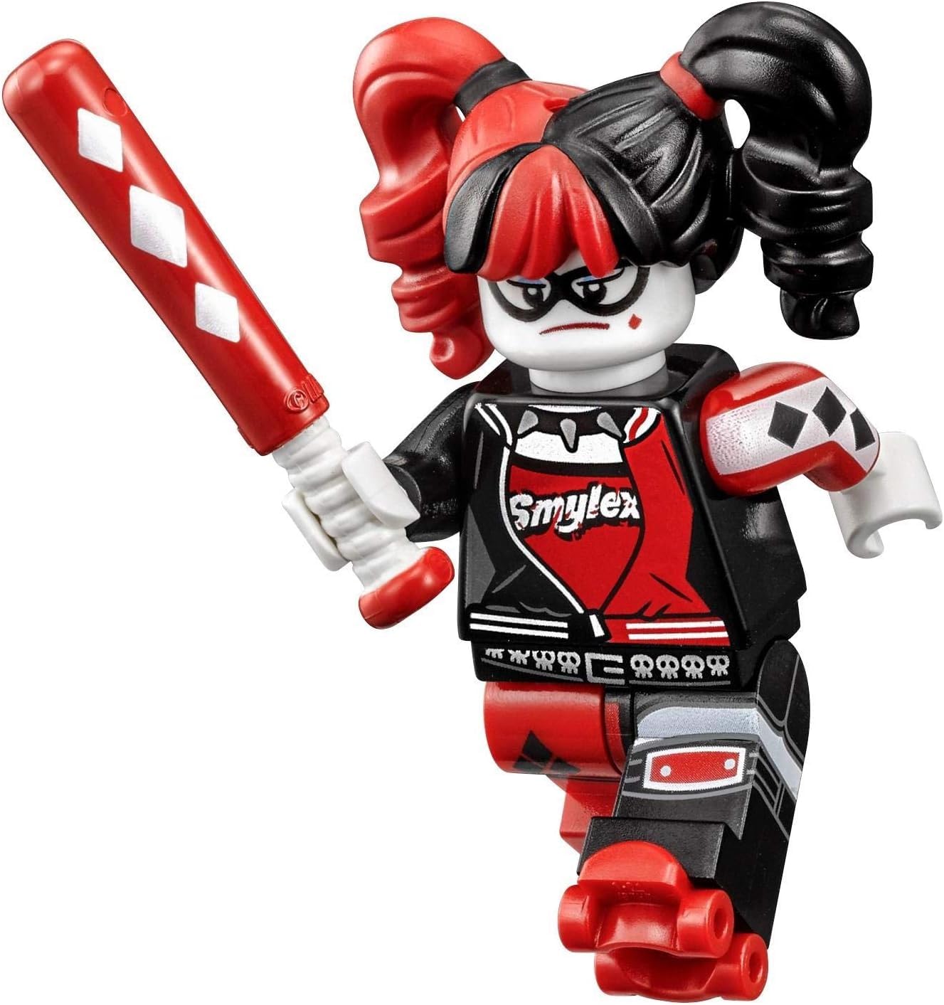 LEGO Harley Quinn Minifigure: with Pigtails and Baseball Bat