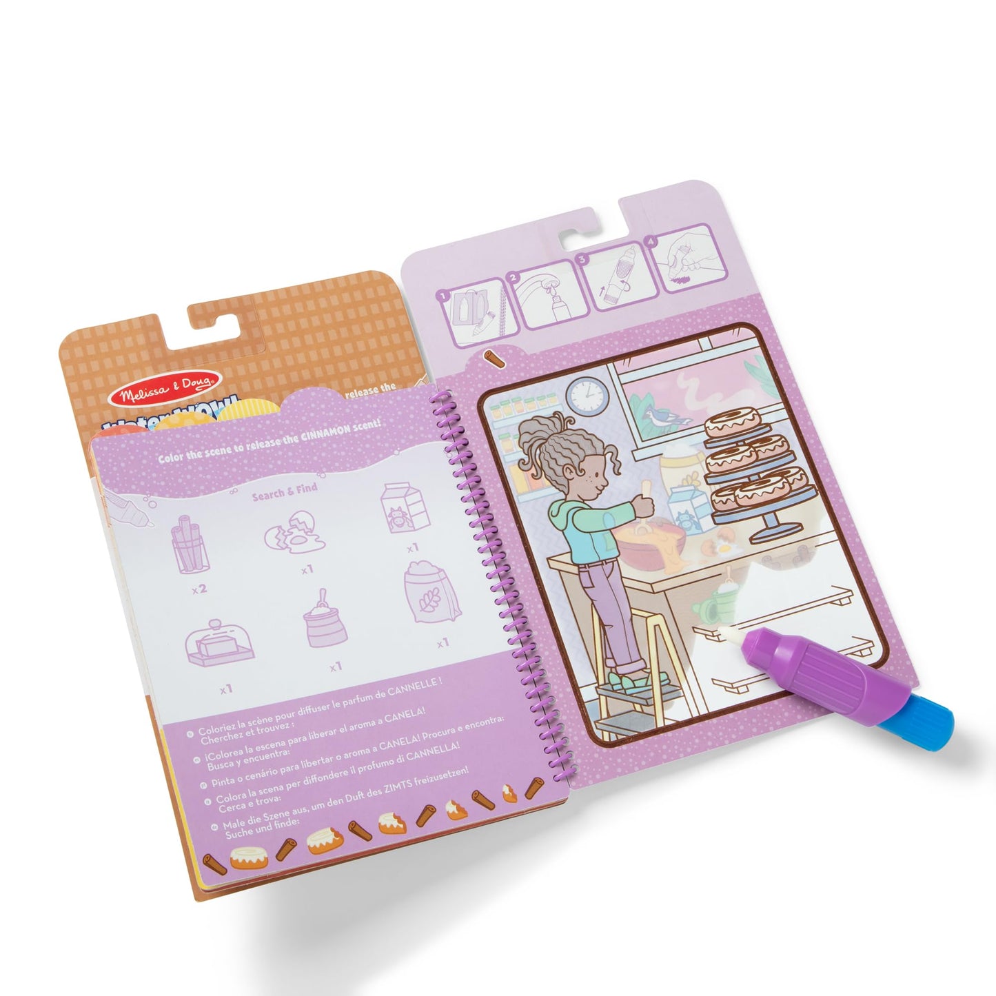 Melissa & Doug Scented Water Wow! Treats, Mess-Free Coloring Activity Pad