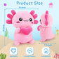 Achwishap Axolotl Plush,Axolotl Stuffed Animal Plush Toys,14” Salamander Plushie,Cute Plushies Soft Newt Plushy Kawaii Plushies Huggging Pillow,Cuddly
