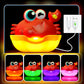 Bath Toys for Kids Ages 1-3,Light Up Baby Bath Toys Crab Bubble Maker with Colourful Light Toddler Bathtub Birthday Gifts Easter Stocking Stuffers