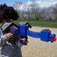 NERF Minecraft Ender Dragon Blaster, 4-Dart Internal Clip, 12 NERF Elite Foam Darts, Design Inspired by Mob in The Game