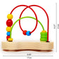 Hape Double Bubble Wooden Bead Maze | Award Winning Educational Wire Roller Coaster Sorting Puzzle Early Development Toy for Babies and Toddlers