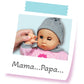 Lissi: 16" Blinking Eyes Baby Doll Cecilia - Pink-Pink- Kitty Outfit - Interactive, Sounds-Words-Expressions, Bottle & Pacifier Accessories, Kids 2+