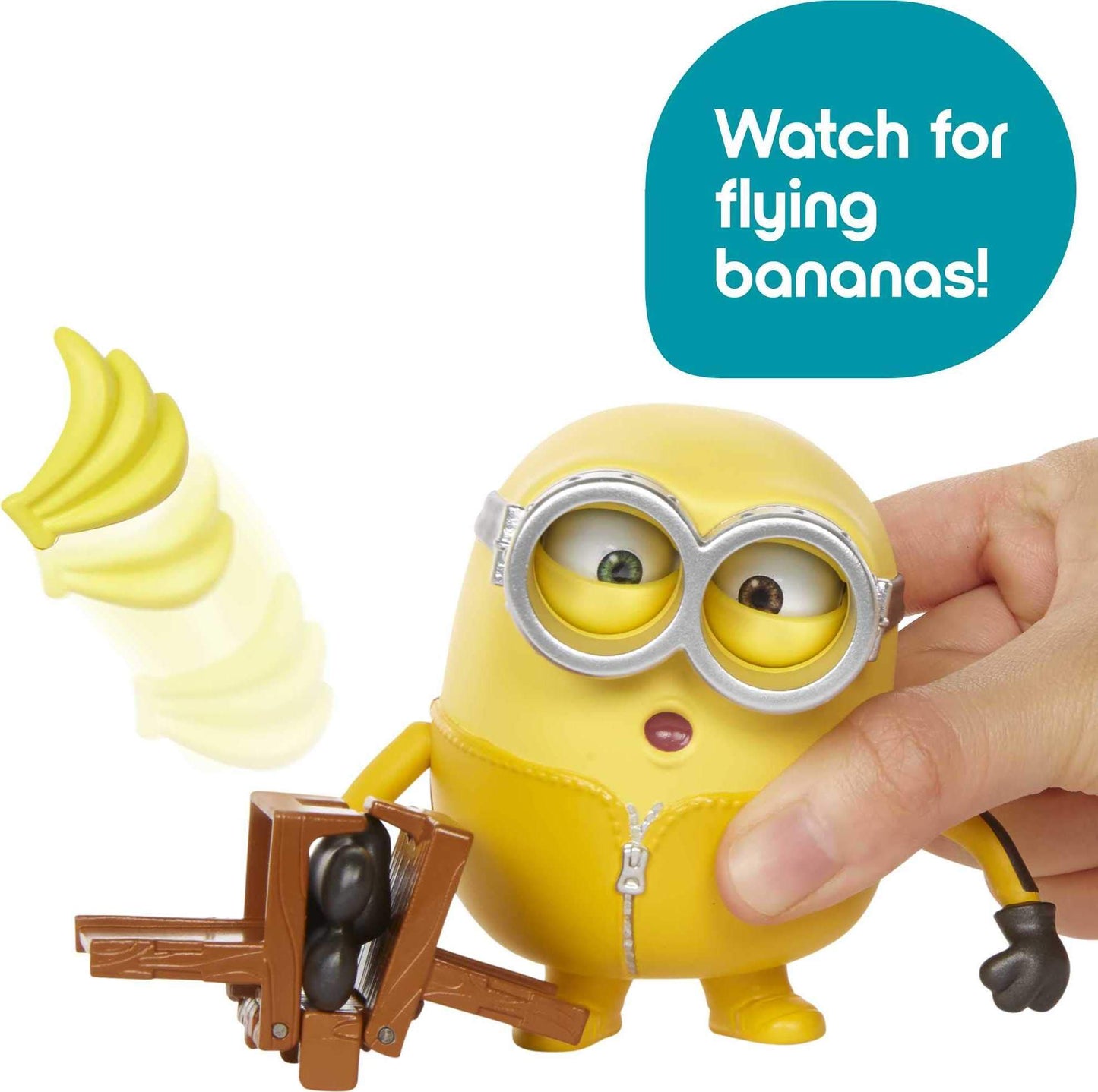 Minions: Loud 'n Rowdy Bob Talking Action Figure with Kung Fu Bench Toy, Kids Gift Ages 4 Years & Older