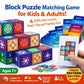 Puzzle Matching Games, Block Puzzle Games, Visual Recognition Matching Board Game, Family Night Board Game to Develop Kids Problem Solving Skills