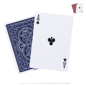 Weighted Heavy Deck of Cards Ideal for Outdoors | Wind-Resistant Waterproof Playing Cards | Thick Plastic Protected Poker Cards (Midnight Blue)