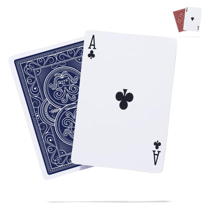 Weighted Heavy Deck of Cards Ideal for Outdoors | Wind-Resistant Waterproof Playing Cards | Thick Plastic Protected Poker Cards (Midnight Blue)