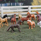 Safari Ltd. Horses TOOB - 12 Hand-Painted Mini Figurines Including Friesian, Haflinger, Stallion, Bay, Chestnut, Jutland, Trakehner, Clydesdale