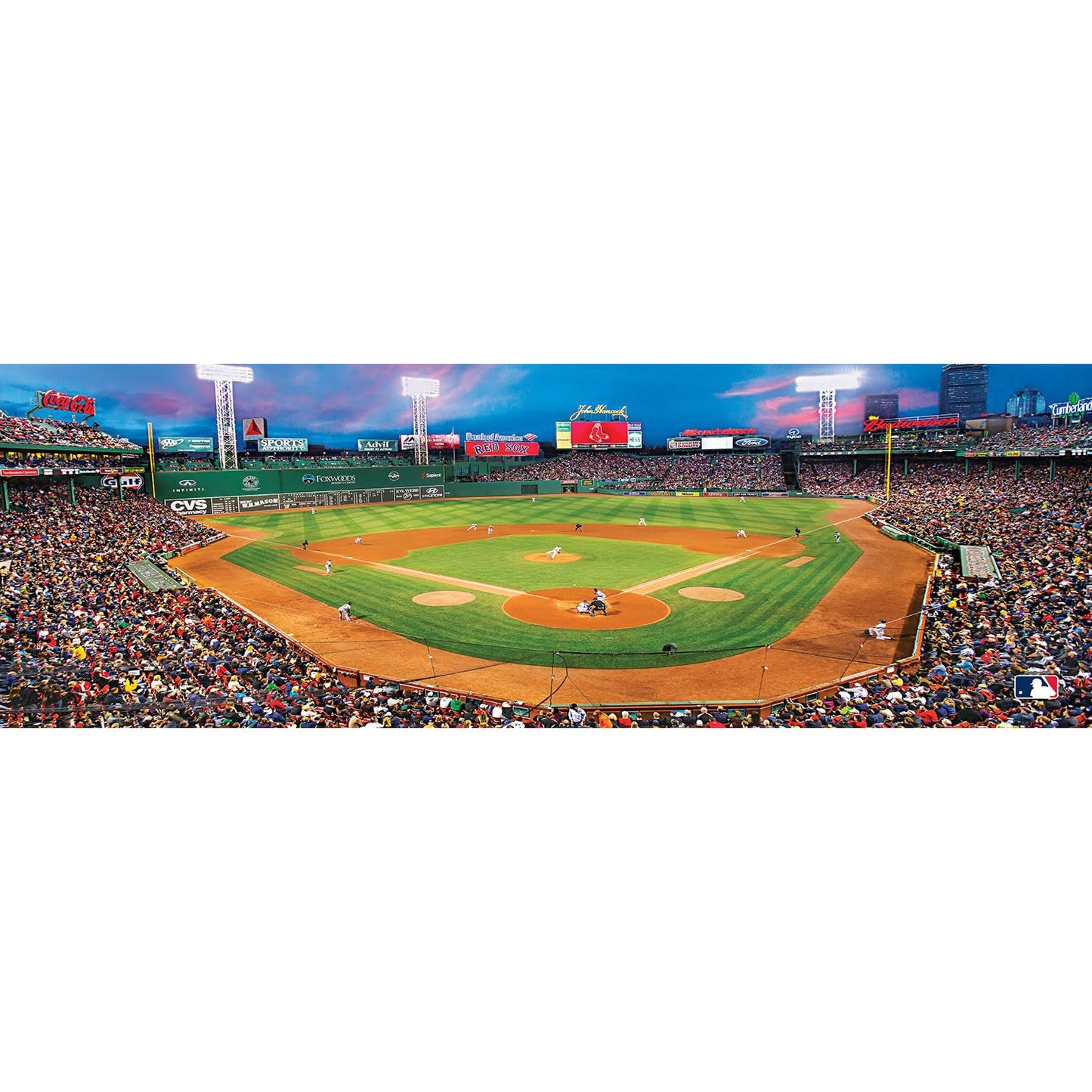 MasterPieces MLB Boston Red Sox Stadium Panoramic Jigsaw Puzzle,Fenway Park, Home of the Green Monster, 1000 Pieces