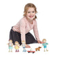 Tender Leaf Toys - The Goodwood Family - Wooden Miniatures Flexible Doll, Multicultural Action Figure for Dollhouse - Encourage Creative and