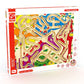 Hape Zoo’m Magnetic Wooden Bead Maze Puzzle | Durable Two Player Wooden Puzzle Toy for Toddlers, Fun Filled Traveling Entertainment