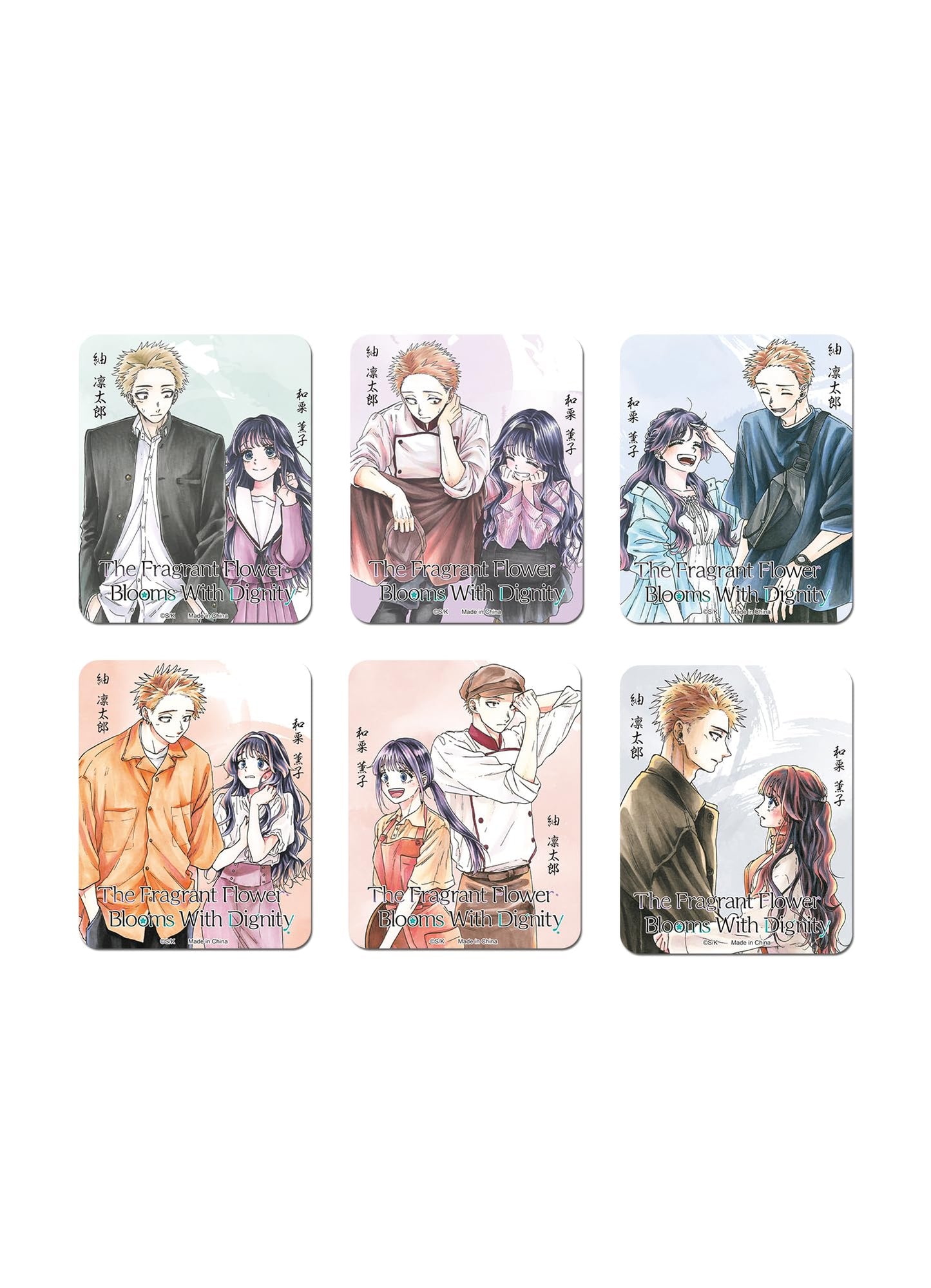 Kaoru Hana Manga - Kaoruko Waguri & Rintarou Tsumugi Covers Die-Cut Sticker