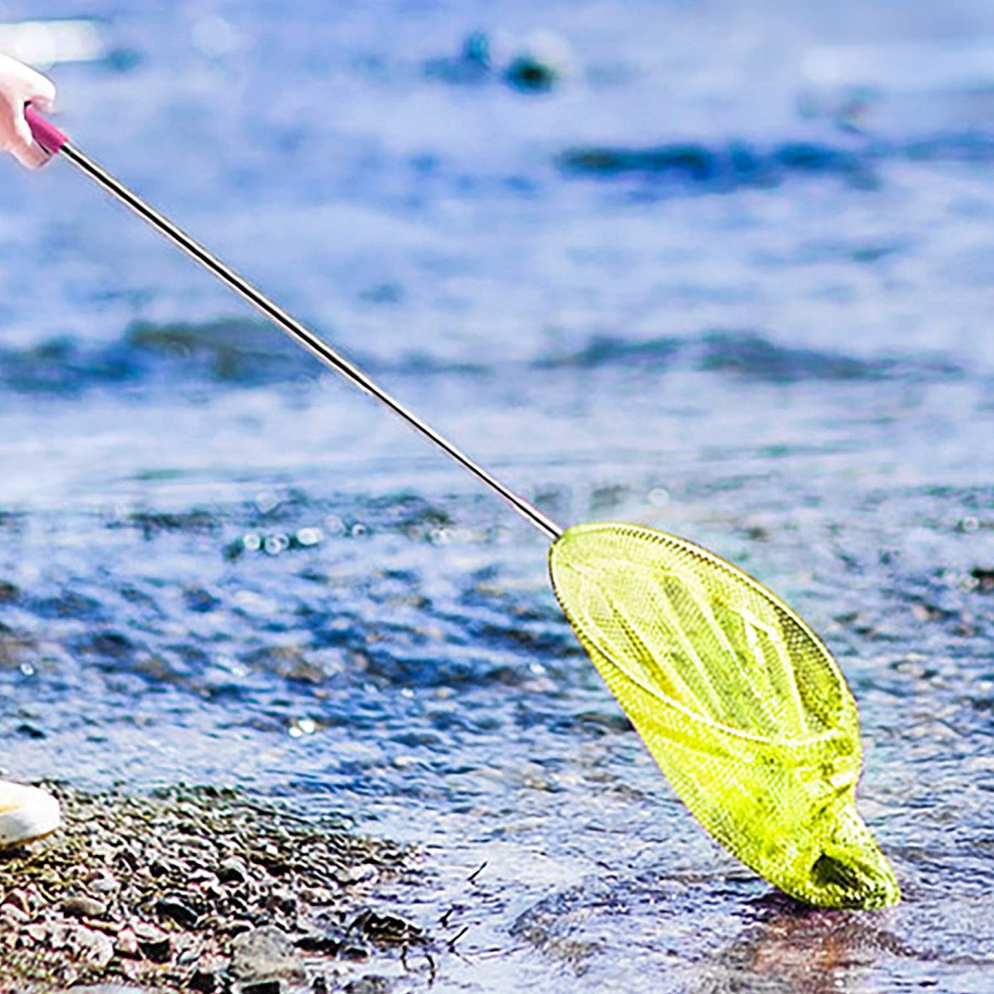 Coopay 4 Pack Telescopic Butterfly Fishing Nets for Kids, Catching Insect Net, Extendable 33 Inch, Colorful Outdoor Tools for Catching Bugs Fish