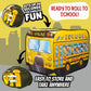 Pop Up Play Tent for Kids - My First Foldable Indoor & Outdoor Playhouse Vehicle Toys for Toddlers, Boys and Girls (School Bus)