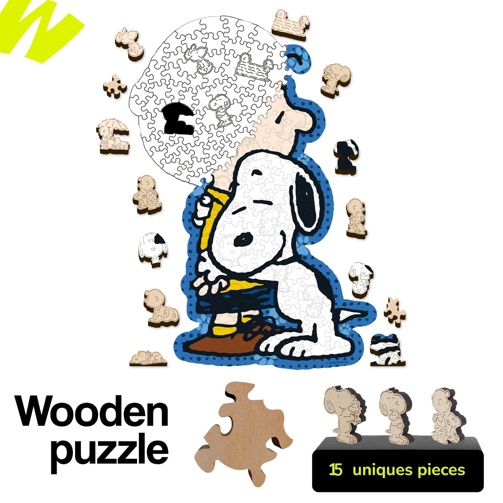 Peanuts Puzzles for Adults, Snoopy Gifts for Women & Children, 200 Pieces