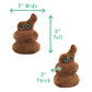 GIANT MICROBES Poop Plush - Learn About Gut Health with This Humorous Plush, Memorable Gag Gift for Gastroenterologists, Family, Friends, Doctors