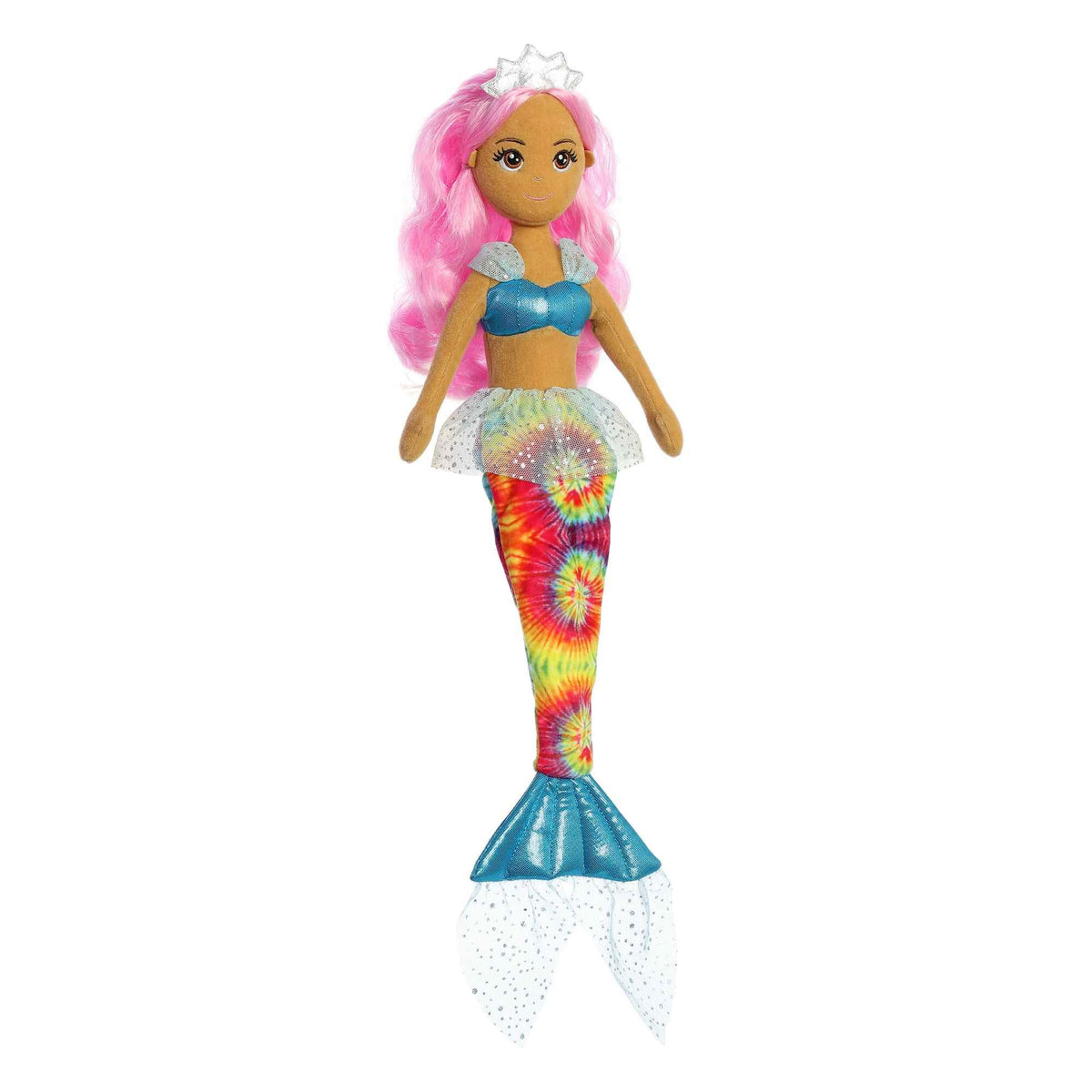 Aurora Sea Sparkles Tie Dye Sparkles 18" Paisley Enchanting Stuffed Doll