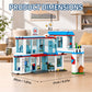 JYLWSMHU City Hospital 3 in 1 Building Block Set Hospitals Model Belt Ambulance Rescue Helicopter Home Office Decor Collectors Adults for Teenas Best