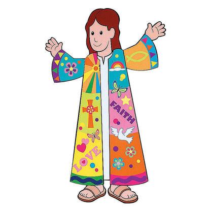 Fun Express - Joseph & His Colored Coat Sticker Scene - Stationery - Stickers - Make - A - Scene (Lrg) - 12 Pieces