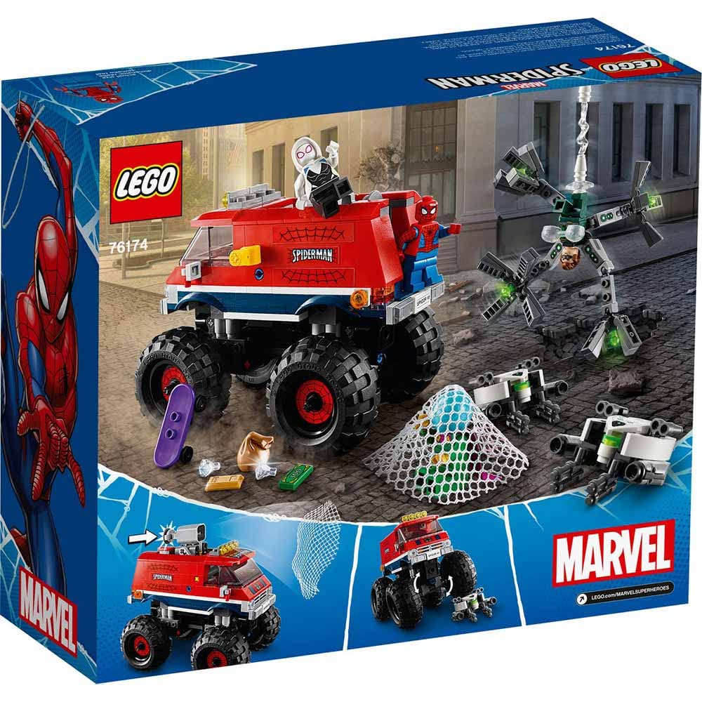 LEGO Marvel Spider-Man: Spider-Man's Monster Truck vs. Mysterio 76174; Cool, Collectible Birthday Gift for Kids, New 2021 (439 Pieces)