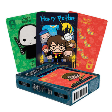 AQUARIUS Harry Potter Playing Cards - Chibi Themed Deck of Cards for Your Favorite Card Games - Officially Licensed Harry Potter Merchandise