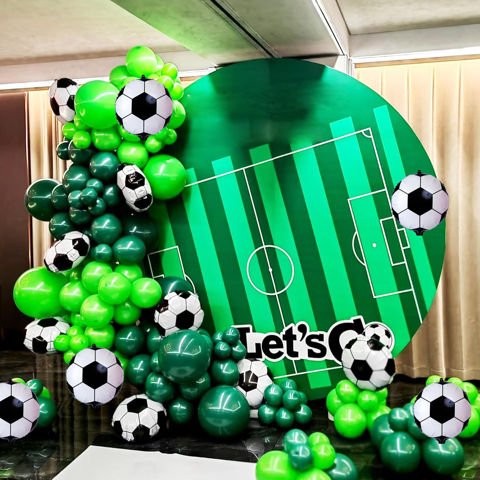 14 Pcs Soccer Party Balloons,18 Inch Soccer Foil Balloon Sports Theme for Soccer Themed Party Decorations,Soccer Balloons Birthday Party Sports Party