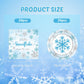 KHAIVI 40PCS Blue Snowflake Party Supplies Winter Wonderland Birthday Party Supplies Tableware Set Including Blue and Silver Snowflake Plates Napkins