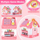 Toddler Girl Toys for 1 Year Old, Montessori Toys for 1 Year Old Girl Birthday Gift, 8 In 1 Pink Baby Musical Learning House with Sound Light Music