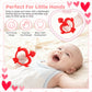 Valentines Heart Baby Teething Toys for Babies 0-36 Months, Easy for Little Hands to Hold,Cupid Bow and Arrow Soft Teether Toy, Surface texture