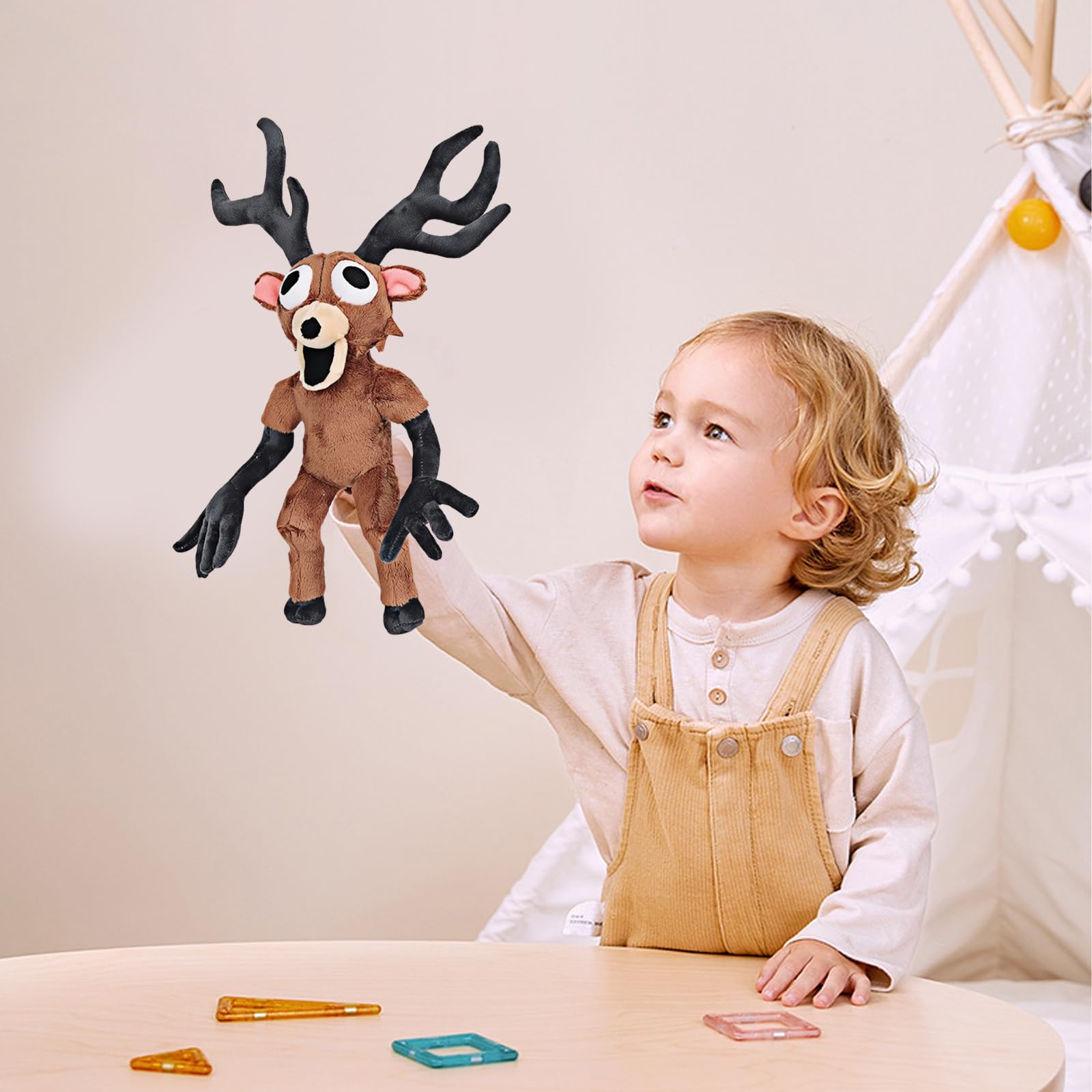 AVTHKWG 99 Nights Forest Plush, 15 Inch Deer Plush Toy, 99 Nights Monster Stuffed Animal for Video Game Fans