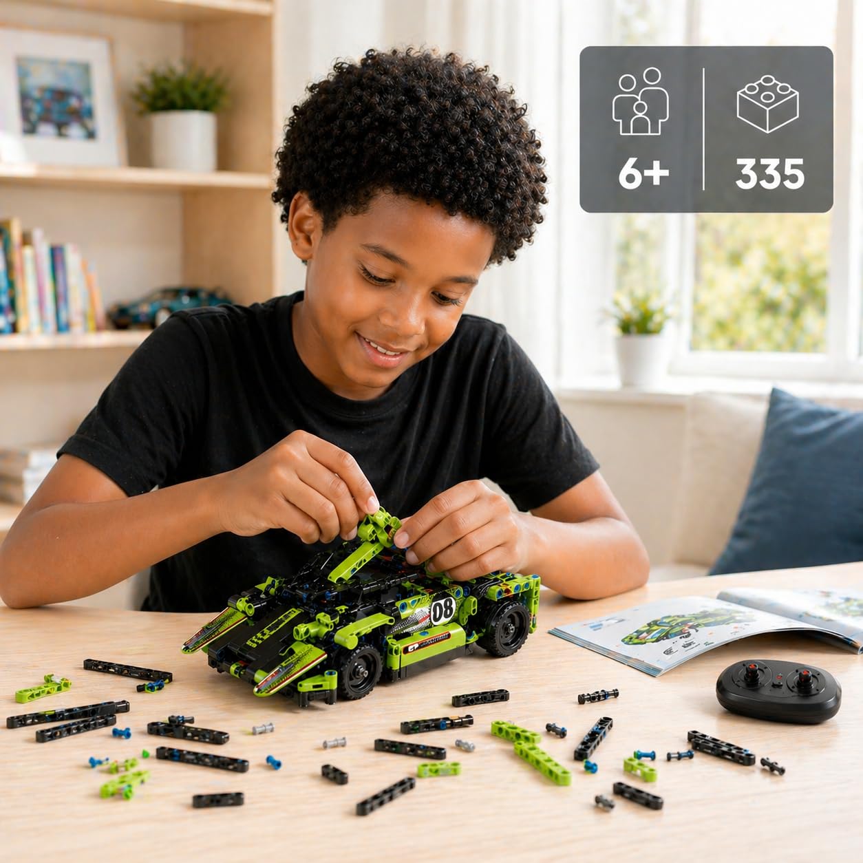 Remote Control Car Building Toys for Age 8-13 Fun STEM Toys for Kids 2 in 1 Model Car Kit to Build Educational Engineering Building Blocks Set