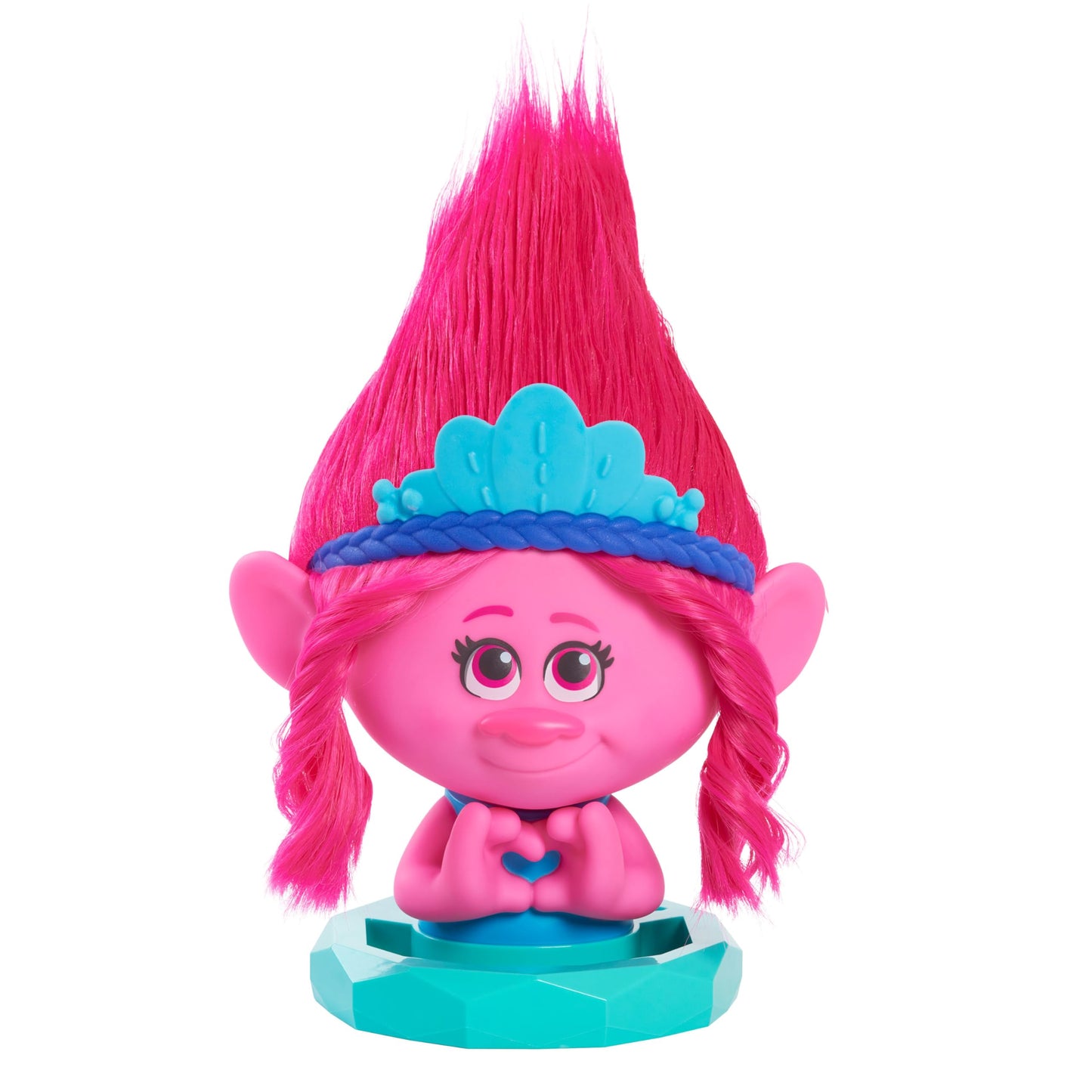 DreamWorks Trolls Band Together Poppy Styling Head with Accessories, 11-pieces, Pink, Kids Toys for Ages 3 Up by Just Play