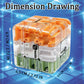 Large Labyrinth 3D Puzzles Maze Cube, 3D Puzzle Magic Cube & Ball, Engaging Brain Teaser Toy (Orange)