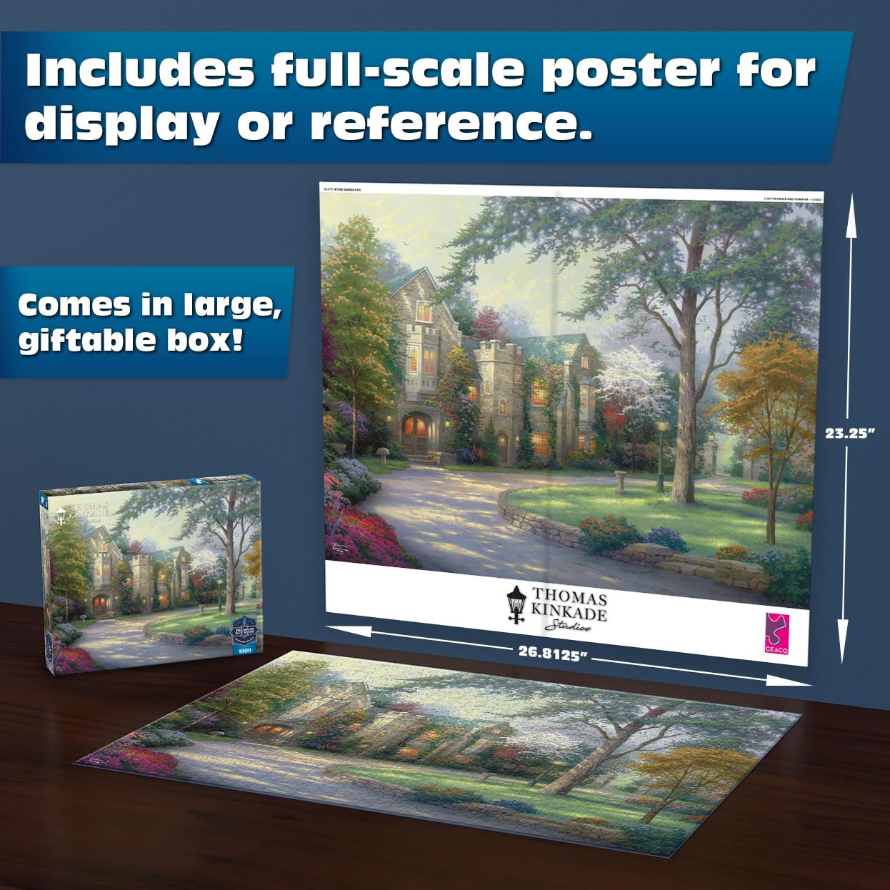 Buffalo Games - Thomas Kinkade Beyond Summer - 1000 Piece Puzzle for Adults