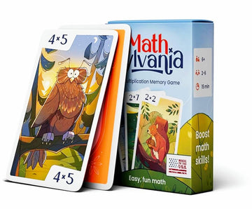 Homeschool Multiplication Memory Card Game - MathSylvania | Family Game Night Learning Game | Made in USA
