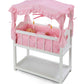 Badger Basket Doll Crib with Bedding, Storage Baskets, Mobile & Personalization Kit - Ideal Nursery Set for Dolls Up to 22 Inches, Best for Doll