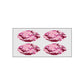 EyeBlack Glitter Pink Camo Face Stickers - 8 Oval Shaped Stickers - Easy to Use Decals for Festivals, Parties, Cowboy