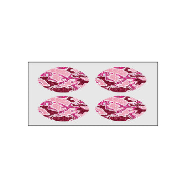 EyeBlack Glitter Pink Camo Face Stickers - 8 Oval Shaped Stickers - Easy to Use Decals for Festivals, Parties, Cowboy