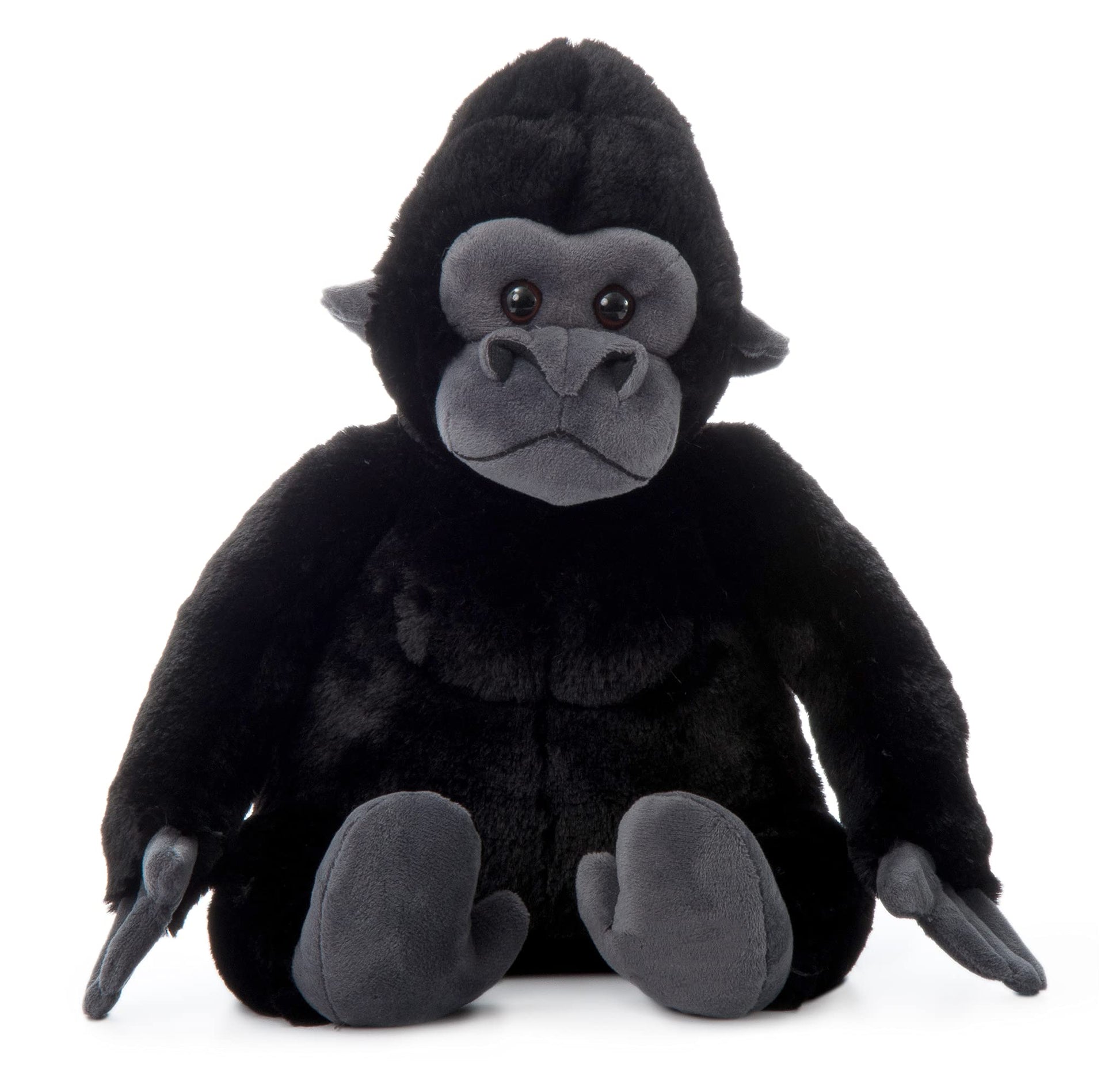 The Petting Zoo Gorilla Stuffed Animal, Gifts for Kids, Wild Onez Zoo Animals, Gorilla Plush Toy 12 inches