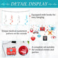 44 Pcs Medical Hanging Swirls Decorations, 20 Hospital-Themed Ceiling Foil Swirl Ornaments with Ambulance, RX, Syringe, Nurse Cap, First Aid Icons