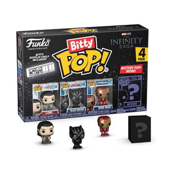 Funko Bitty POP! Marvel - Thor and A Surprise Mystery Mini Figure - 0.9 Inch (2.2 Cm) - Marvel Comics Collectable - Stackable Display Shelf Included